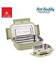 ATTRO Hot Buddy Insulated Lunch Box Airtight Spill-Proof Containers 2 Pieces 800 ml + 170 ml - Green