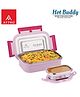 ATTRO Hot Buddy Insulated Lunch Box Airtight Spill-Proof Containers 2 Pieces 800 ml + 170 ml - Pink
