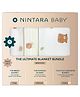 Nintara Baby Ultimate Blanket Collection 3 Pack All-Season Baby Blankets (Light, Medium & Warm), Soft and Breathable for Newborns and Toddlers, Unisex Baby Gift