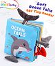 Intellibaby Ocean Tails Sensory Book | Children's Tail Cloth Book | Soft & Safe | Tear Resistant Books | Early Educational Toy for Boys & Girls | Ideal for Gifting