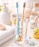 The little lookers Baby Toothbrush Ultra-Soft Bristles, Cartoon Grip for Kids/Babies/Toddlers Pack Of 2 - SkyBlue & Peach
