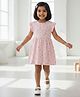 URBANRAC Cotton Knit Frill Sleeves Heart Printed Dress - Pink