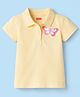 Babyhug Cotton Knit Polo T-Shirt with Butterfly Graphic Multi Color 4-5 Years