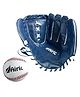Airic Premium Faux Leather Gloves and Ball (9 inch) Baseball Kit