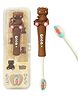 FunBlast Animal Design Soft Bristles Manual Toothbrush for Kids Pack of 1 (Brown)