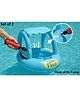 SANJARY Set of 2 Inflatable Baby Pool Float Seat with Sunshade Canopy, Toddler Swim Ring with Hand Pump, Safe Summer Swimming Trainer Toy color design may vary