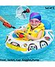 SANJARY Inflatable Duck Baby Pool Float with Hand Pump, Toddler Swim Jacket, Goggles, Cap and pump Safe Kids Swimming Trainer for Summer Pool Fun - Color & Design May Vary