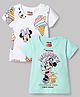 Babyhug Disney Single Jersey Knit Half Sleeves T-Shirts With Minnie & Friends Graphics Pack of 2 - Multicolor