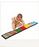 BrainyTots Sensory Texture Mat  7 Textures Multicolor