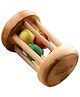 BrainyTots Rolling Drum Rattle  Neem Wood
