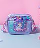 Kidgets Princess  Designed Multipurpose Dual Storage & Adjustable Flap Sling Bag - Lavender