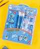 Kidgets Stationery Set Gifting For Kids Attractive Packaging Gaming Theme 6pc HB Pencil   Pencil box   gripper   sharpner   stencil  2pc eraser