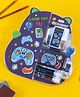 Kidgets Stationery Set Gifting For Kids Attractive Packaging Gaming Theme 6pc HB Pencil   Table Sharpener   Pencil box   sharpner   stencil   eraser