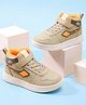 Cute Walk by Babyhug Velcro Closure Solid Sneaker Shoes - Beige