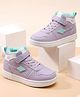 Cute Walk by Babyhug Velcro Closure Solid Sneaker Shoes - Purple