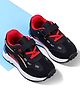 Cute Walk by Babyhug Velcro Closure Hearts Printed Sneaker Shoes - Black