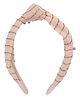Aye Candy Glitter & Pearl Embellished Knot Detailed Hair Band - Light Pink