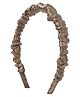 Aye Candy Stone Embellished  Headband - Dark Khaki