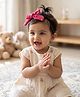 Aye Candy Bow Applique Detailed Headband - Dark Pink