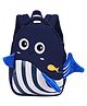 FunBlast Whale Theme Small Size School Bag for Kids 9.8 Inches Pack of 1 - Navy Blue