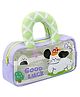 FunBlast Large Capacity Transparent Pencil Pouch with Zipper and Handle for Kids  Pack of 1 Pouch (Multicolor-B)
