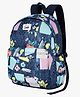 Genie 16 Inches Patchy Casual Backpack With Front Pocket And Padded Laptop Sleeve 18 Litres - Blue