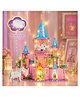 Elecart Fairytale Carousel Castle Building Blocks Toy  974 Pieces Princess Castle Amusement Park Construction Set, DIY Pink Building Bricks, STEM Educational Toy Gift for Girls 6+ Years