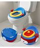 LuvLap 3-in-1 Potty Training Seat with Removable Pot & Anti-Slip Base for Kids - Red