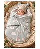 VOIDROP Swaddle Nest for New Born Baby Soft, Pure Cotton Swaddle Nest Multipurpose Baby Wrap for Newborns- Self-Soothing- Green