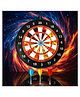 NIYANA TOYZ Magnetic Dart Board (Fire)