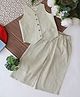 Qvink Cotton Woven Sleeveless Solid Top & Pants Set - Grey