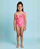 The Mom Store Sleeveless Unicorn Printed Swimsuit - Pink