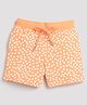 Tiny Girl Cotton Knit Polka Dots Printed Shorts - Peach