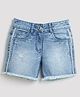 Tiny Girl Denim Woven Washed Shorts - Light Blue