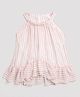 Tiny Girl Woven Sleeveless Striped Top - Onion Pink