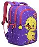 Skybags 14 Inches 17 Litres Playful Toddler Backpack with 3 Compartments & Soft-Touch Fabric with Side Pocket for Kids With Duck Print - Blue