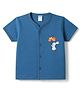 Tango Single Jersey Knit Half Sleeves Jhabla with Bunny Print - Blue