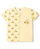 Tango Single Jersey Knit Half Sleeves Jhabla with Teddy Print - Cream
