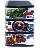 Jaypee Plus Inspace Prime Marvel Avengers Multi Purpose Organizer Storage Box for Kids Space Saving Stackable Rack Wardrobe Cabinet 3 Compartments - Dark Blue
