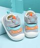 KIDLINGSS Colour Blocked Bunny Applique Detailed Velcro Closure Shoes - Grey
