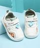 KIDLINGSS Gingerbread Applique Detailed Animal Printed Velcro Closure Shoes - Green