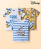 Babyhug Disney Single Jersey Knit Half Sleeves T-Shirts with Donald Duck Graphics Pack of 3 - Multicolor