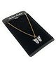 SKD Butterfly Charm Detailed Necklace - White