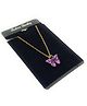 SKD Butterfly Charm Detailed Necklace - Purple