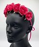 SKD Floral Applique Detailed Hair Band - Red