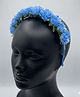 SKD Floral Applique Detailed Hair Band - Blue