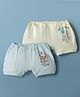 CUCUMBER Cotton Bloomers With Dino & Elephant Print Pack of 2 - Blue & Green