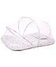 Tidy Sleep Baby Bed With Mosquito Net & Neck Pillow Baby Gadda Set For New Born Dino Printed - Grey