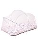 Tidy Sleep Baby Bed With Mosquito Net & Neck Pillow Baby Gadda Set For New Born Dino Printed - Pink