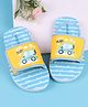 Babyoye Velcro Closure Sliders With Car Print - Blue